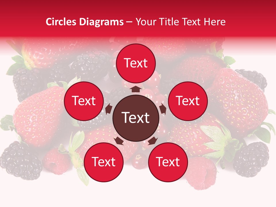 Blueberry Organic Blackberry PowerPoint Template