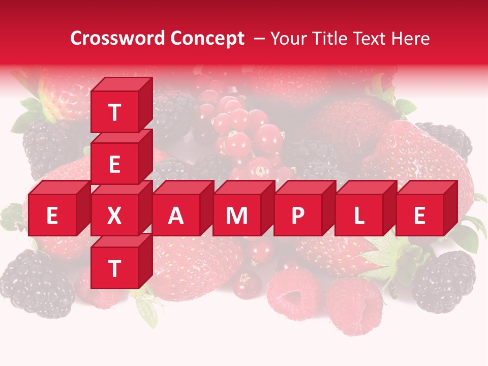 Blueberry Organic Blackberry PowerPoint Template