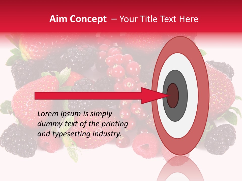 Blueberry Organic Blackberry PowerPoint Template