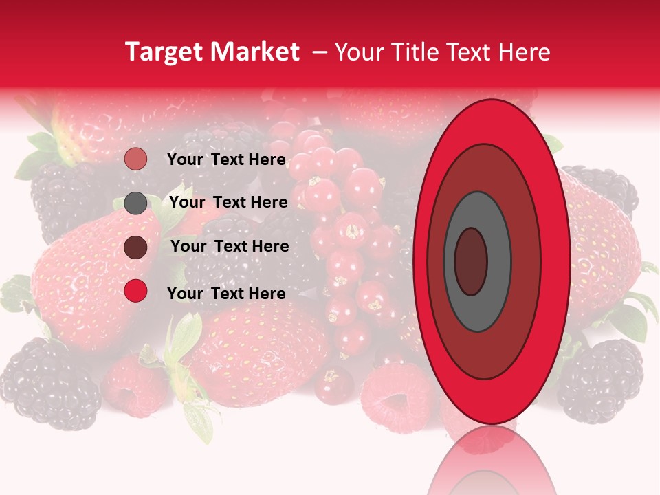 Blueberry Organic Blackberry PowerPoint Template