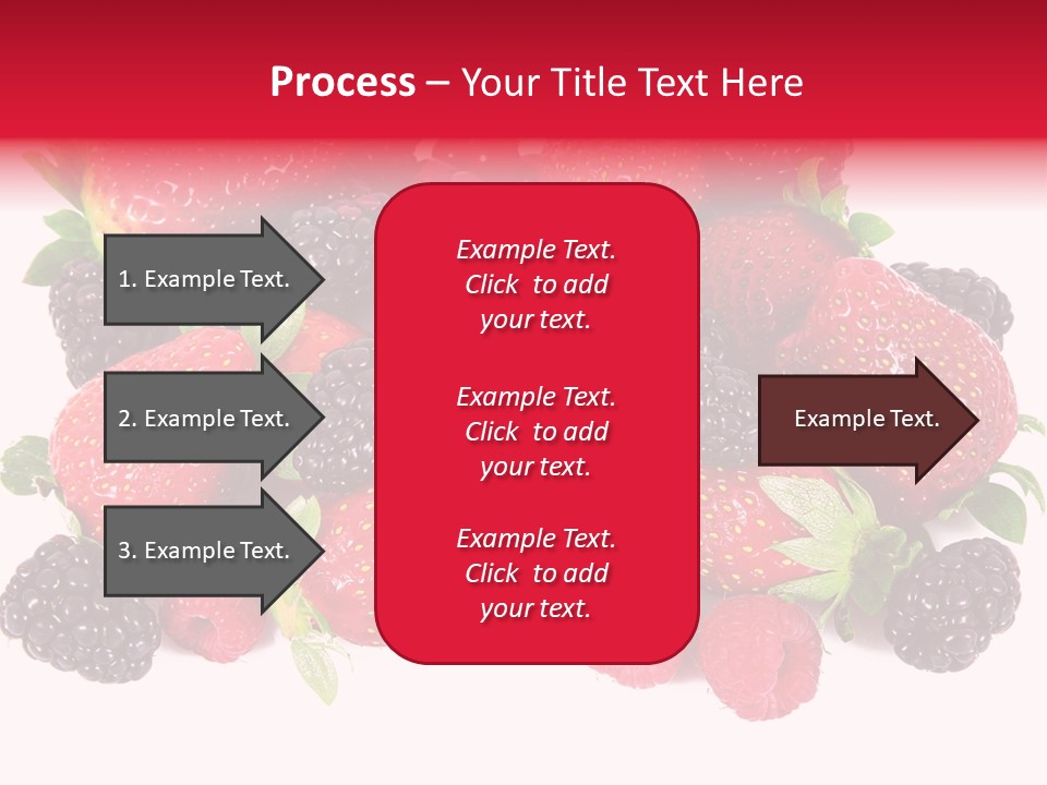 Blueberry Organic Blackberry PowerPoint Template