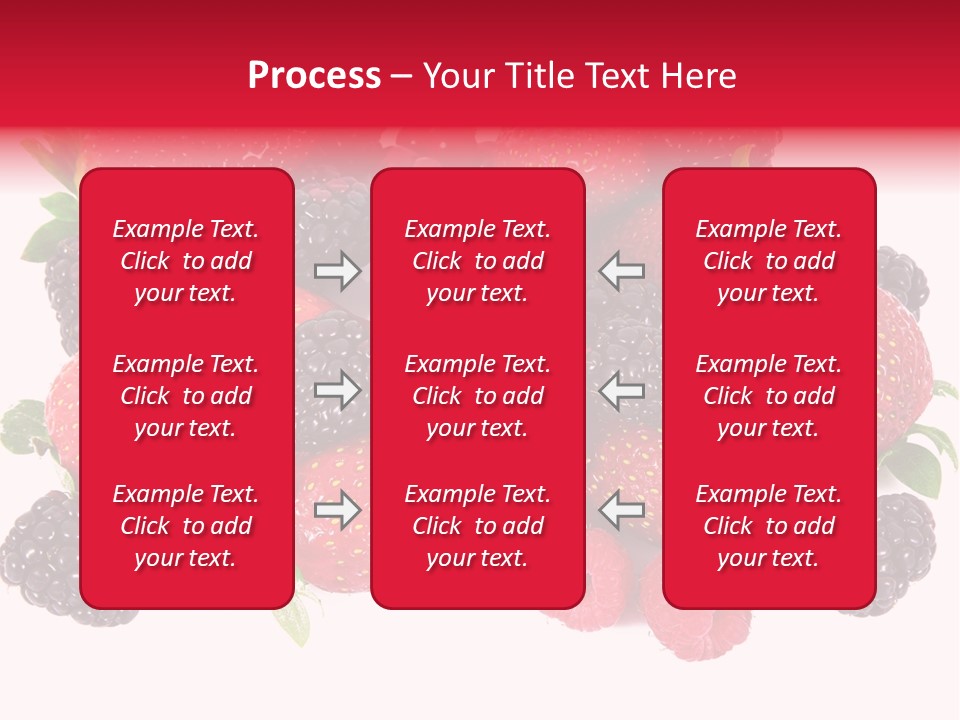 Blueberry Organic Blackberry PowerPoint Template