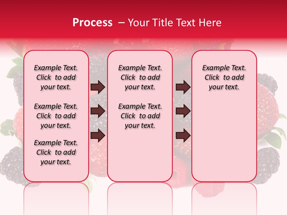 Blueberry Organic Blackberry PowerPoint Template