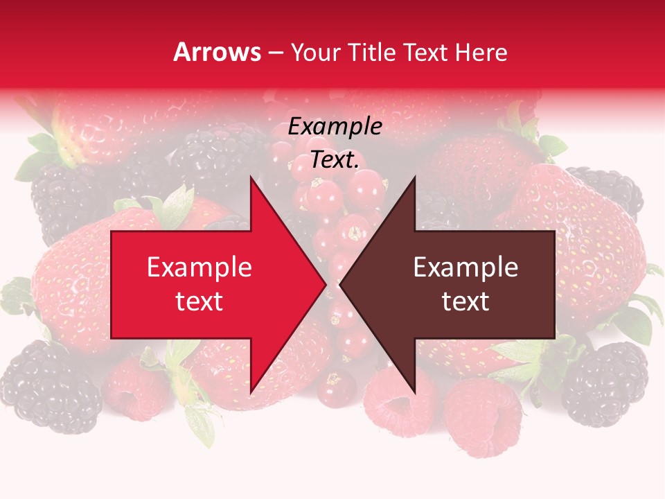 Blueberry Organic Blackberry PowerPoint Template
