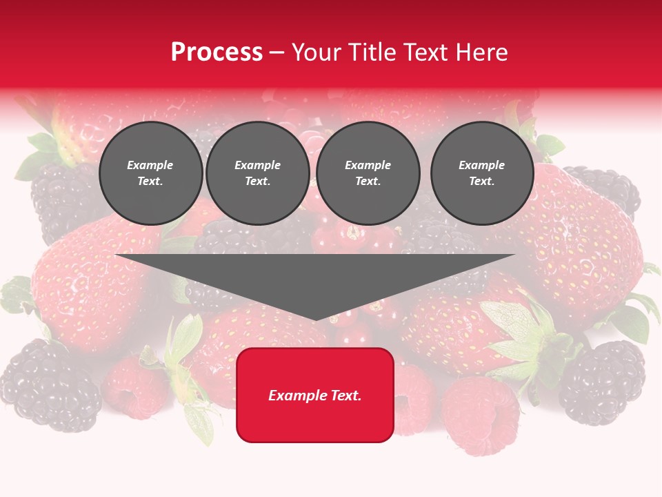 Blueberry Organic Blackberry PowerPoint Template