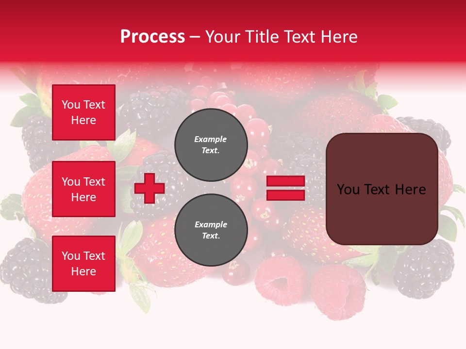 Blueberry Organic Blackberry PowerPoint Template