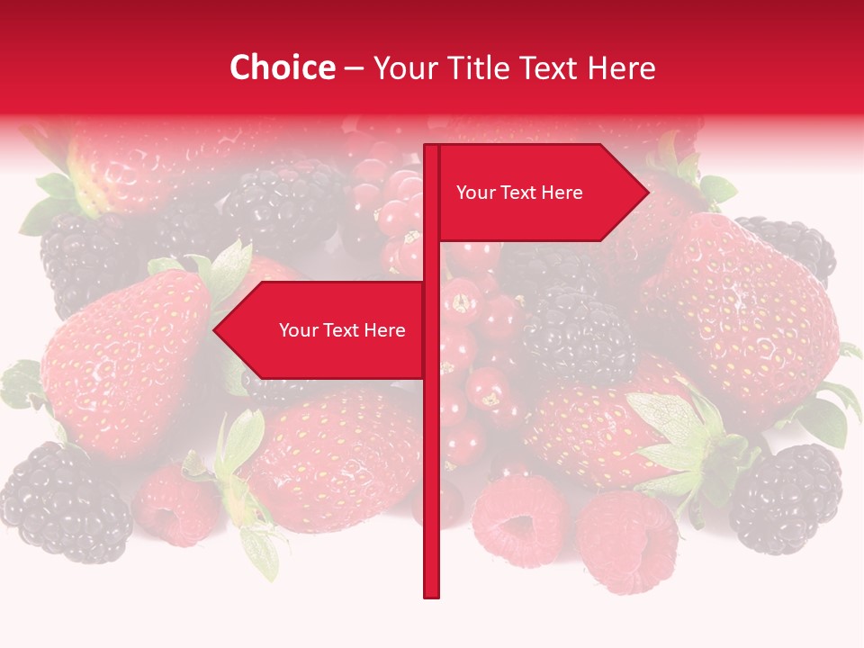 Blueberry Organic Blackberry PowerPoint Template