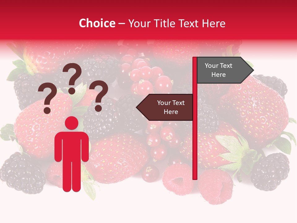 Blueberry Organic Blackberry PowerPoint Template