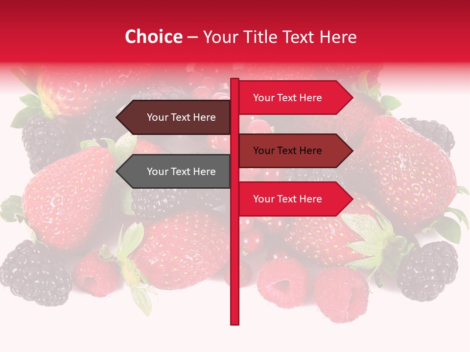 Blueberry Organic Blackberry PowerPoint Template