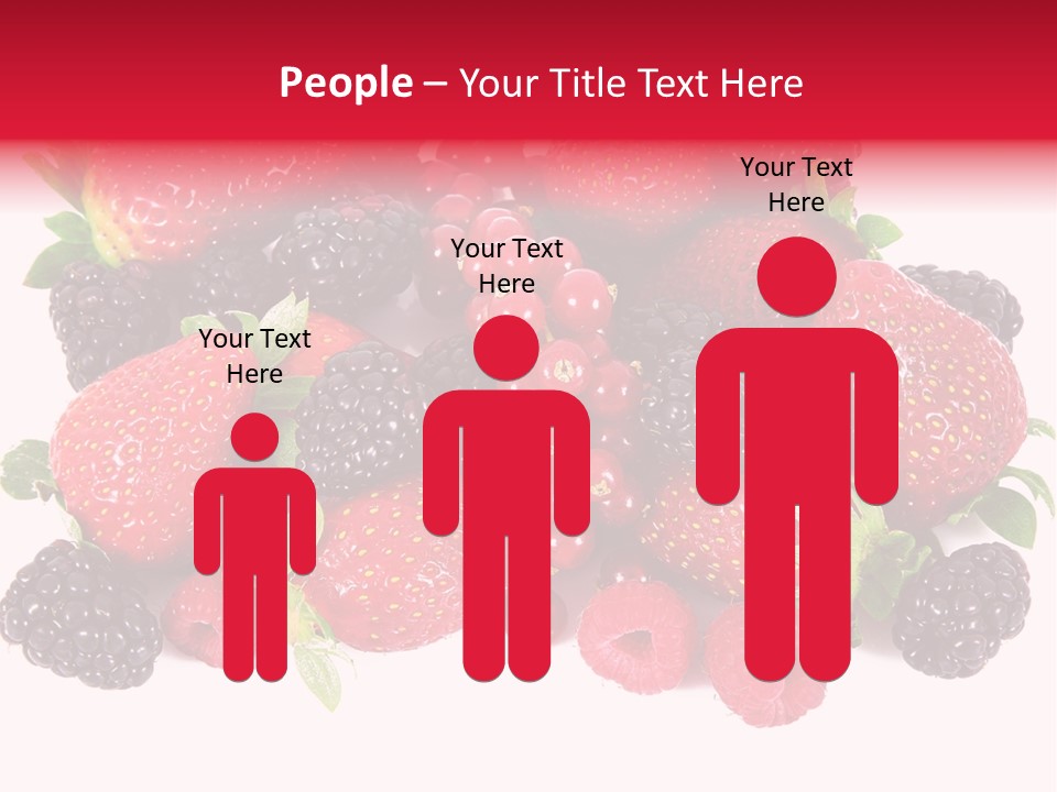 Blueberry Organic Blackberry PowerPoint Template