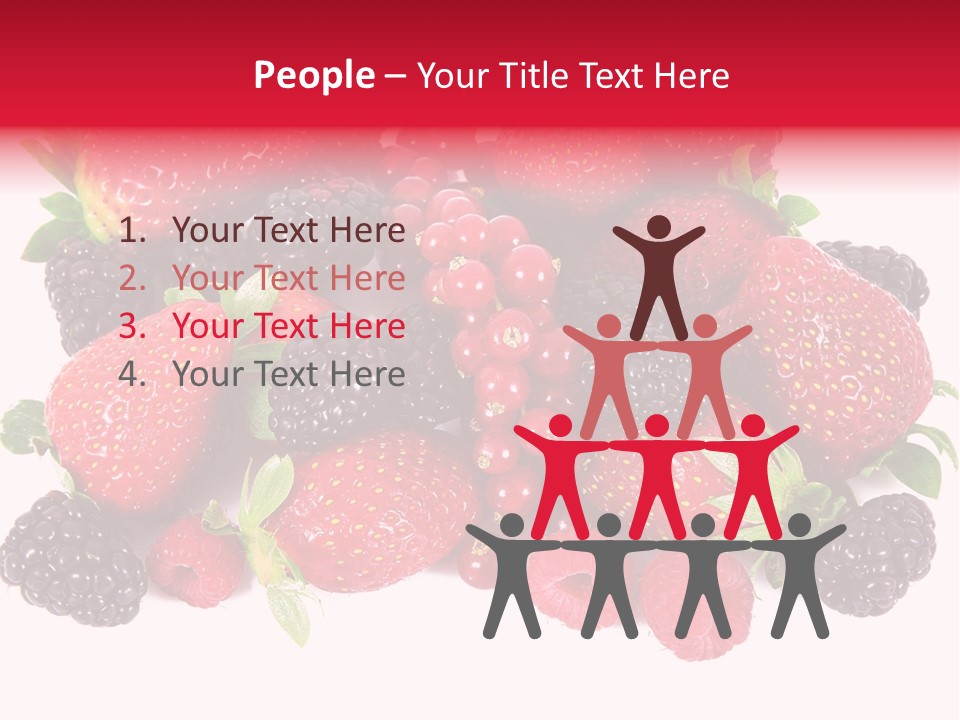 Blueberry Organic Blackberry PowerPoint Template