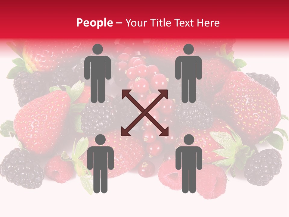 Blueberry Organic Blackberry PowerPoint Template