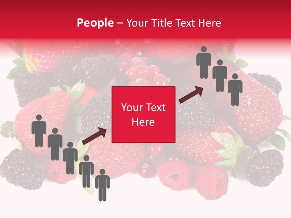 Blueberry Organic Blackberry PowerPoint Template