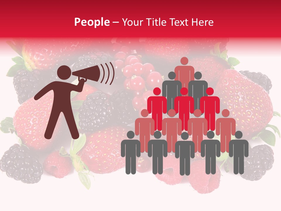 Blueberry Organic Blackberry PowerPoint Template