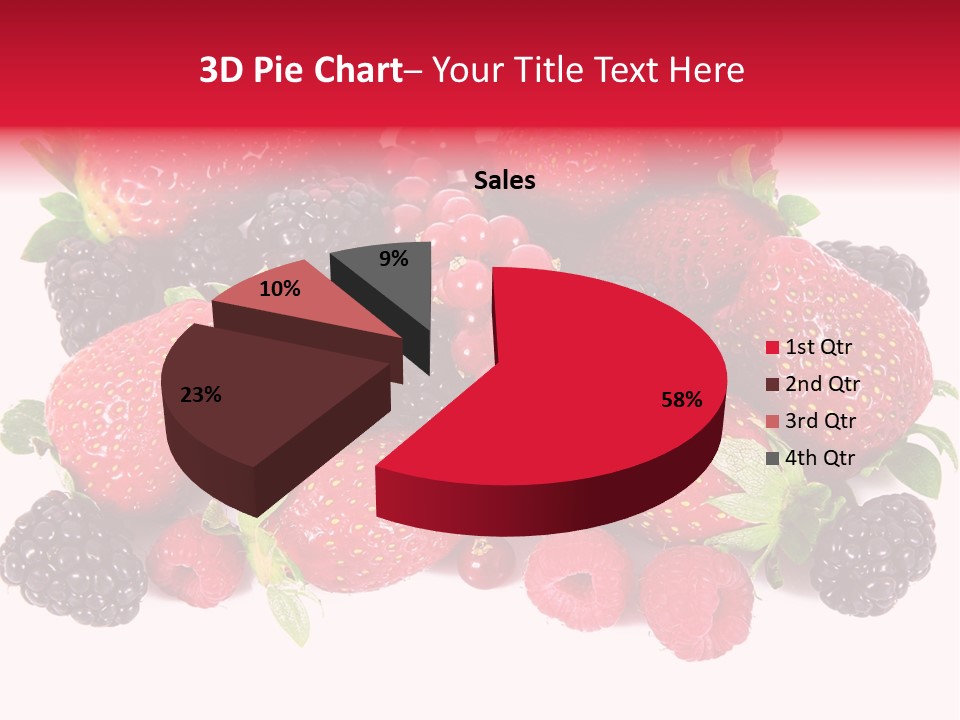Blueberry Organic Blackberry PowerPoint Template
