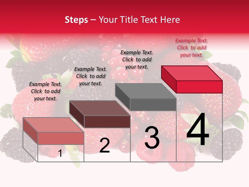 Blueberry Organic Blackberry PowerPoint Template