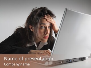 Tired Late Technology PowerPoint Template