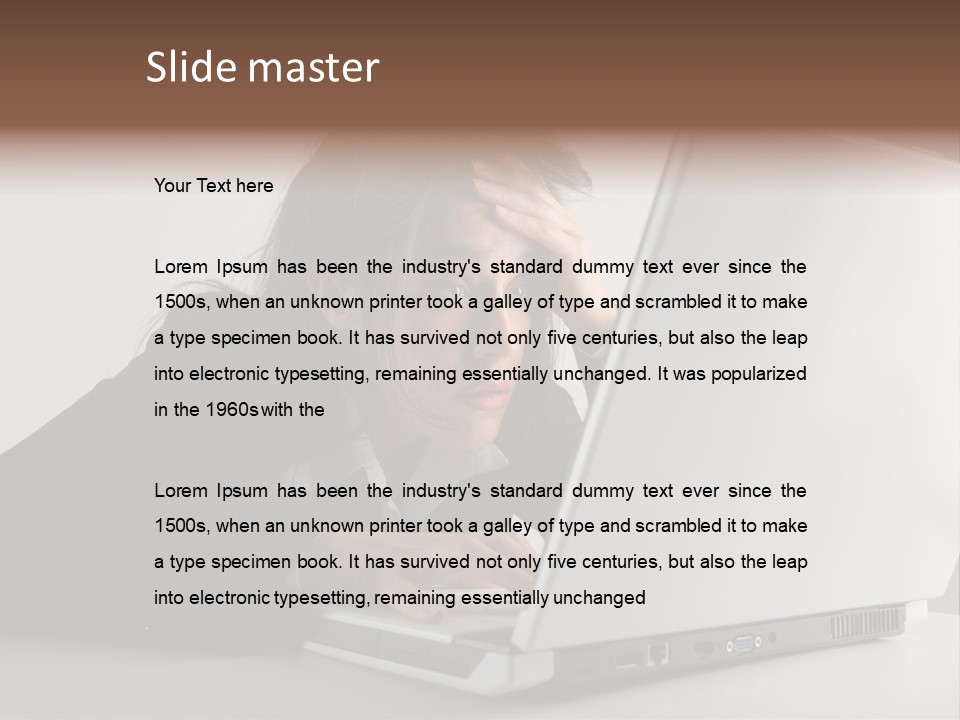 Tired Late Technology PowerPoint Template