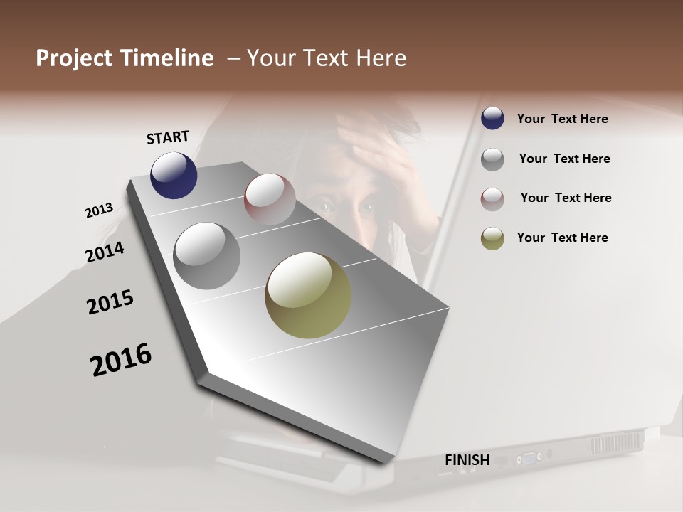 Tired Late Technology PowerPoint Template