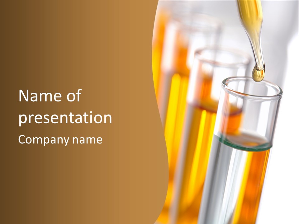Pharmaceutical Drop Research PowerPoint Template