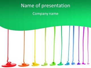 Graphic Messy Spray PowerPoint Template