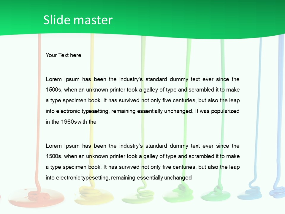 Graphic Messy Spray PowerPoint Template