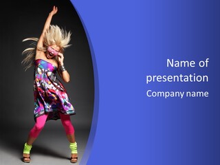 Dance Disco Sensuality PowerPoint Template