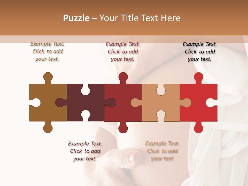 Happy Pregnant Expectant PowerPoint Template