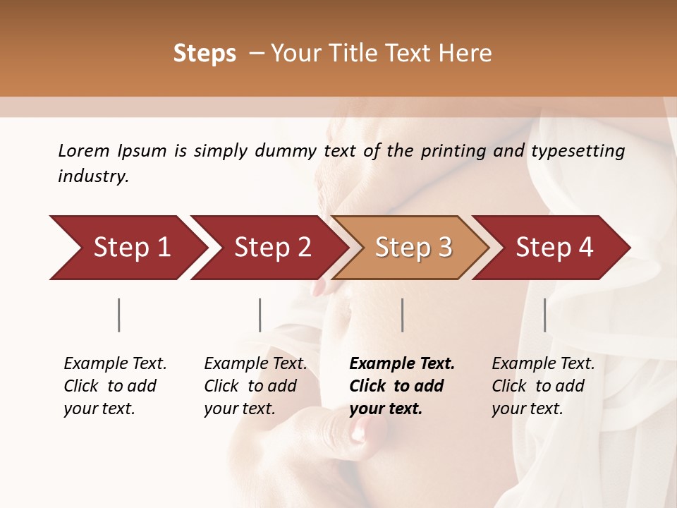 Happy Pregnant Expectant PowerPoint Template
