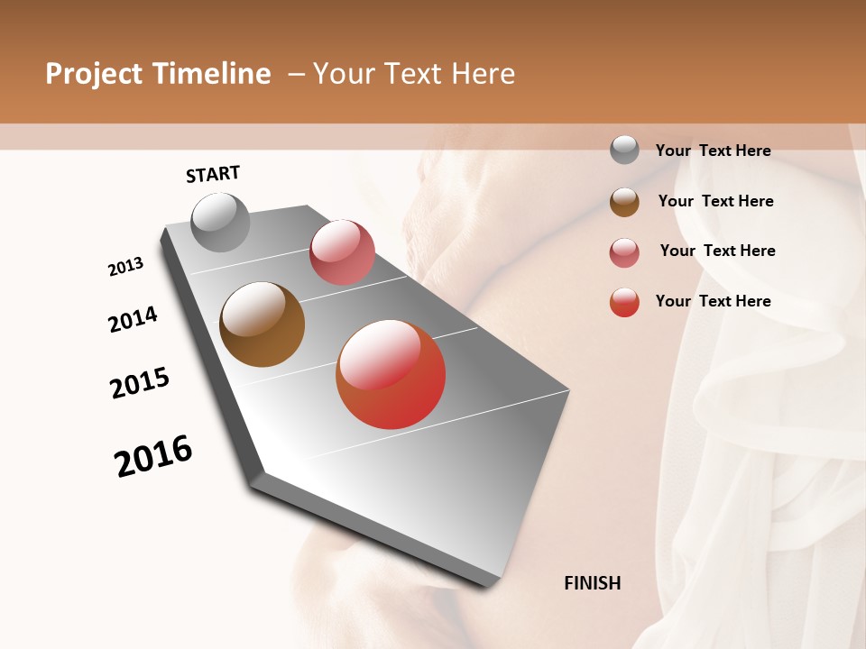 Happy Pregnant Expectant PowerPoint Template