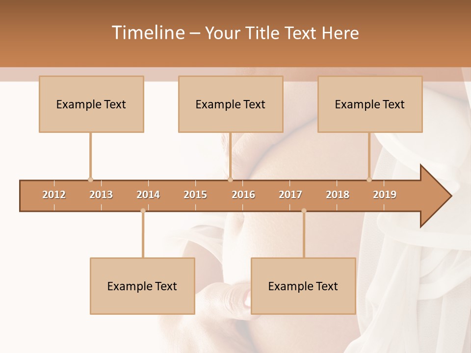 Happy Pregnant Expectant PowerPoint Template