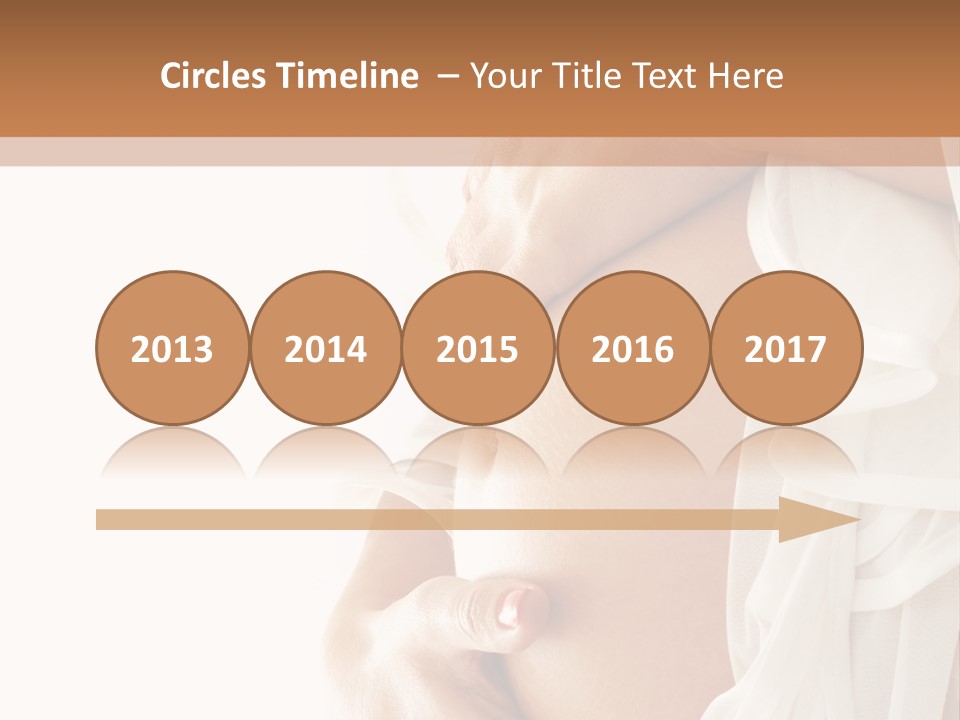 Happy Pregnant Expectant PowerPoint Template