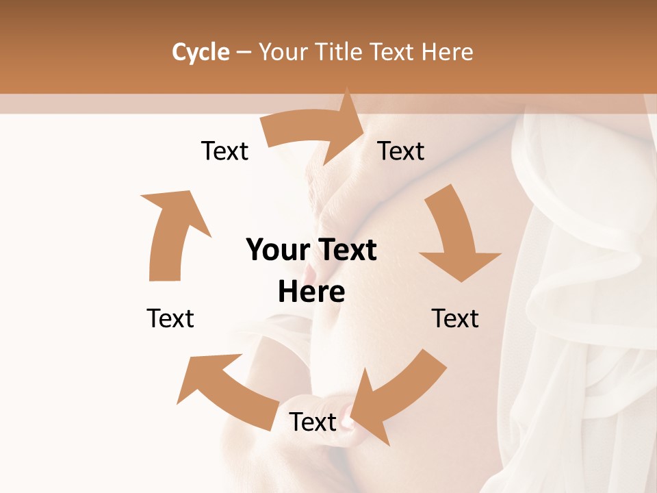 Happy Pregnant Expectant PowerPoint Template