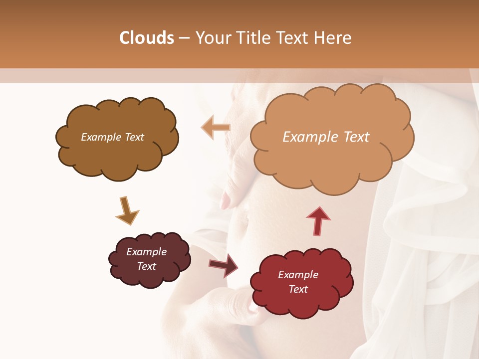 Happy Pregnant Expectant PowerPoint Template