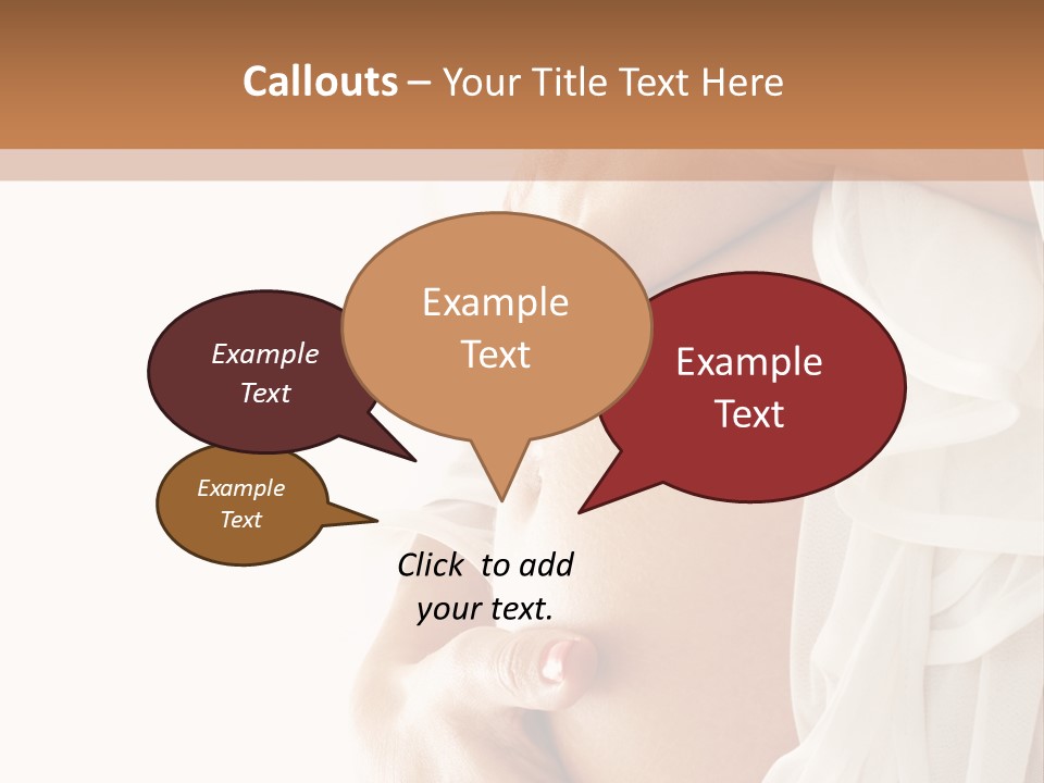 Happy Pregnant Expectant PowerPoint Template