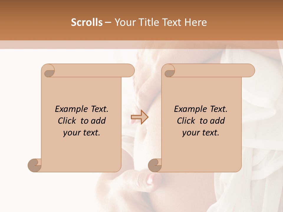 Happy Pregnant Expectant PowerPoint Template
