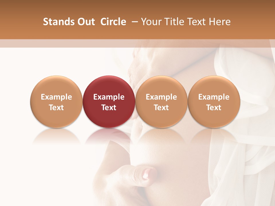 Happy Pregnant Expectant PowerPoint Template