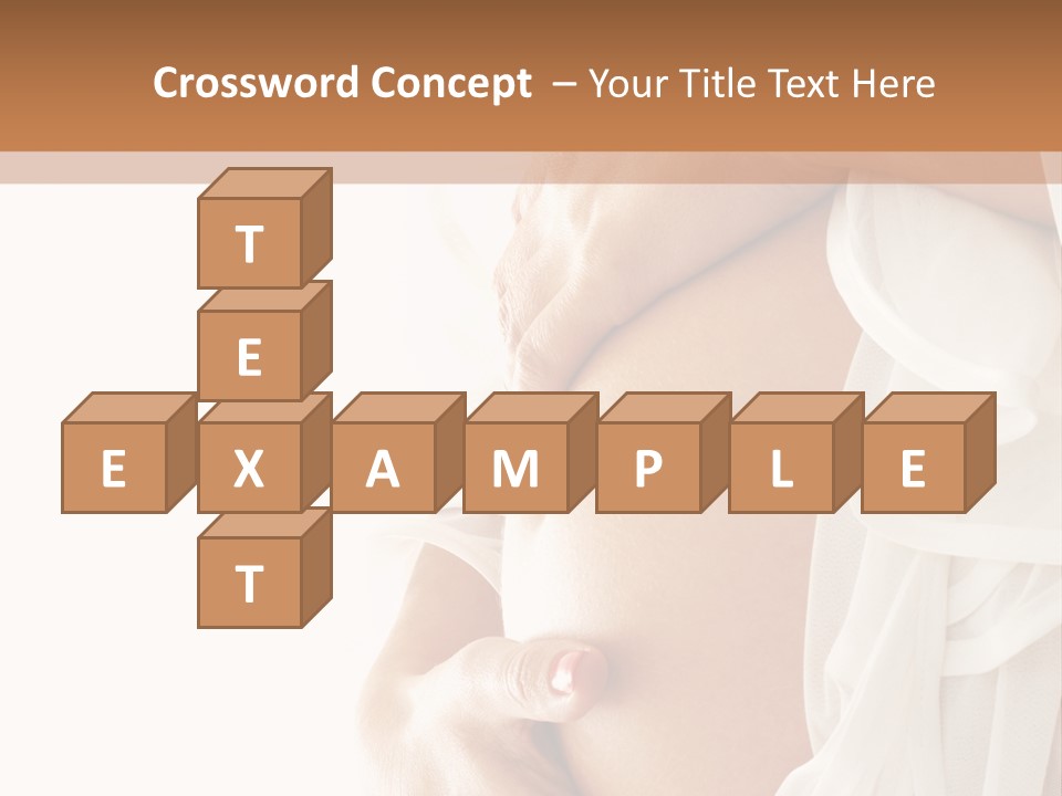 Happy Pregnant Expectant PowerPoint Template