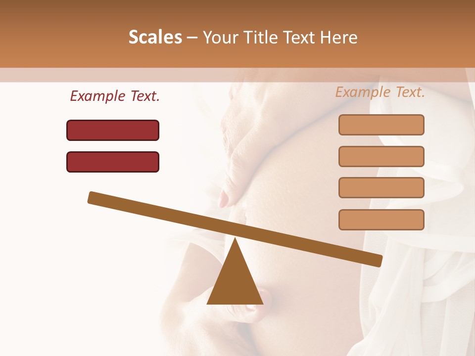 Happy Pregnant Expectant PowerPoint Template