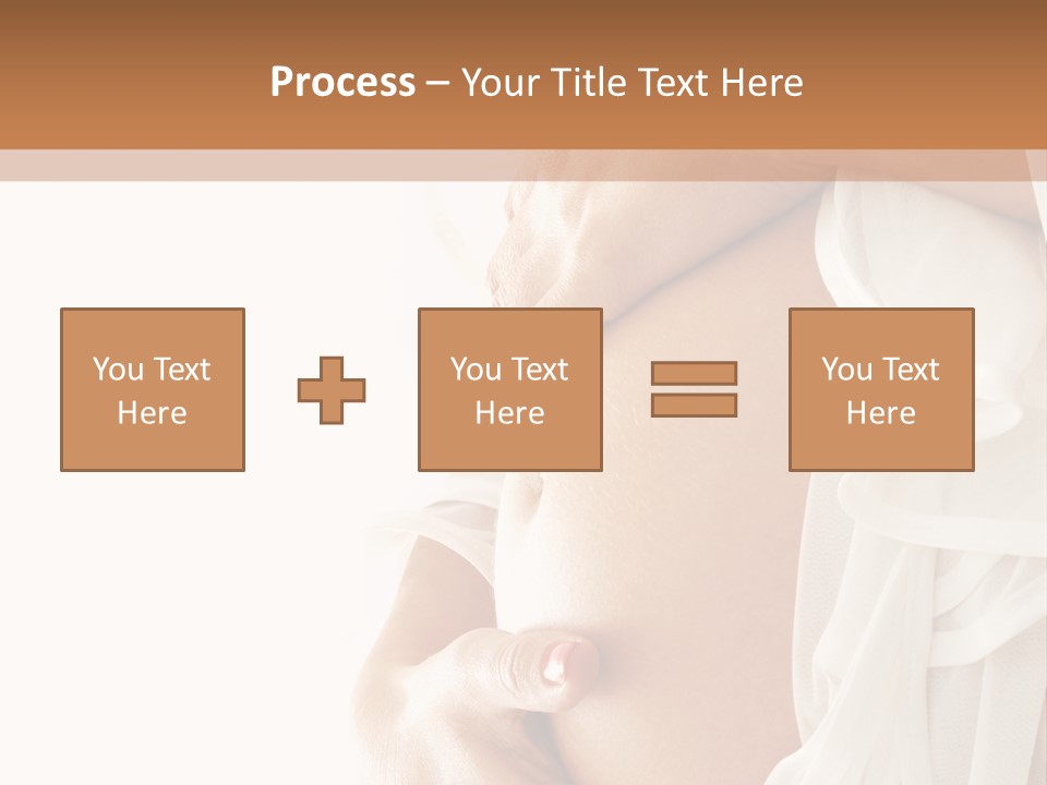 Happy Pregnant Expectant PowerPoint Template