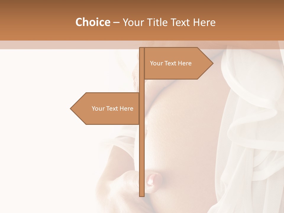Happy Pregnant Expectant PowerPoint Template