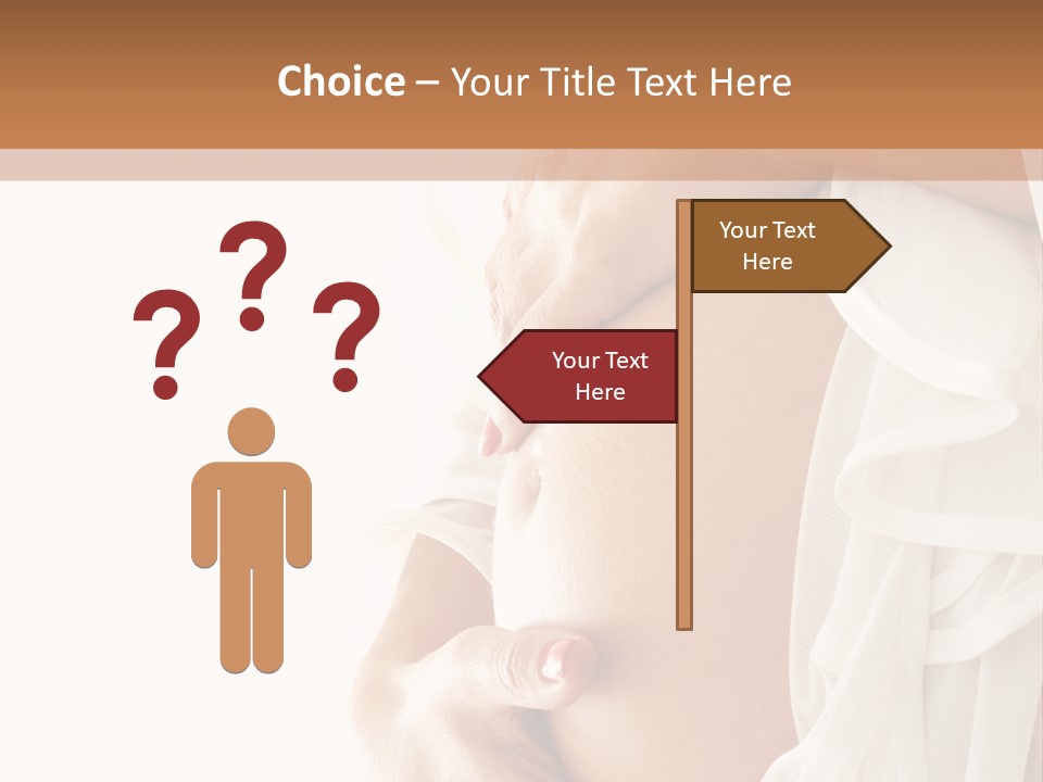 Happy Pregnant Expectant PowerPoint Template