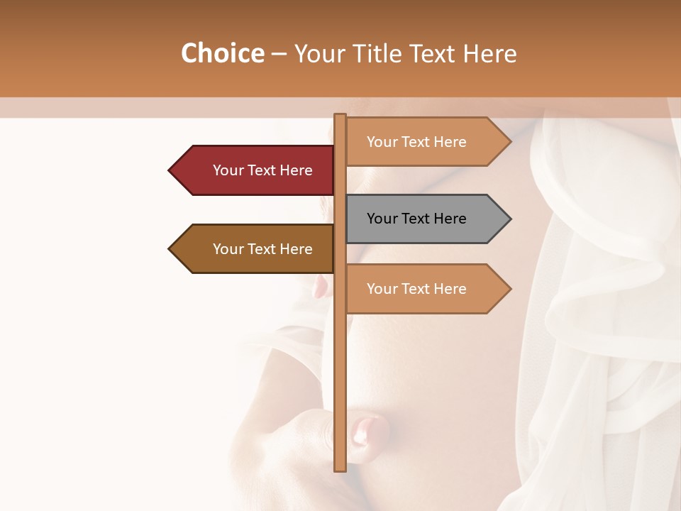 Happy Pregnant Expectant PowerPoint Template