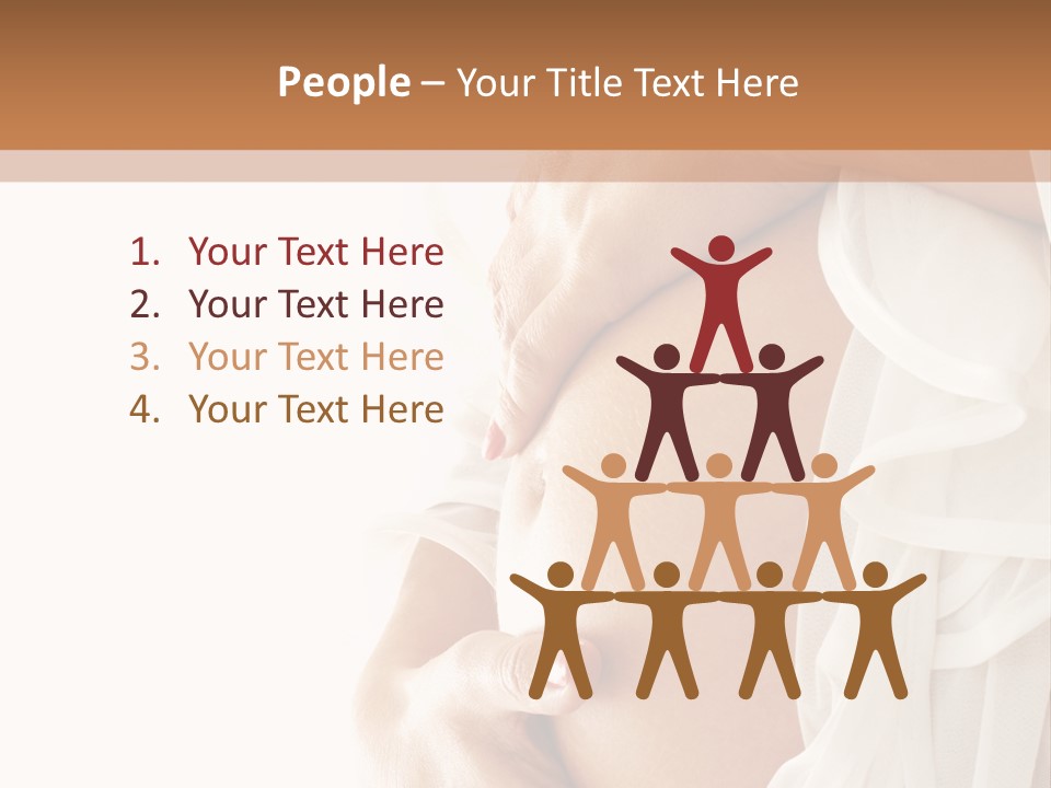 Happy Pregnant Expectant PowerPoint Template