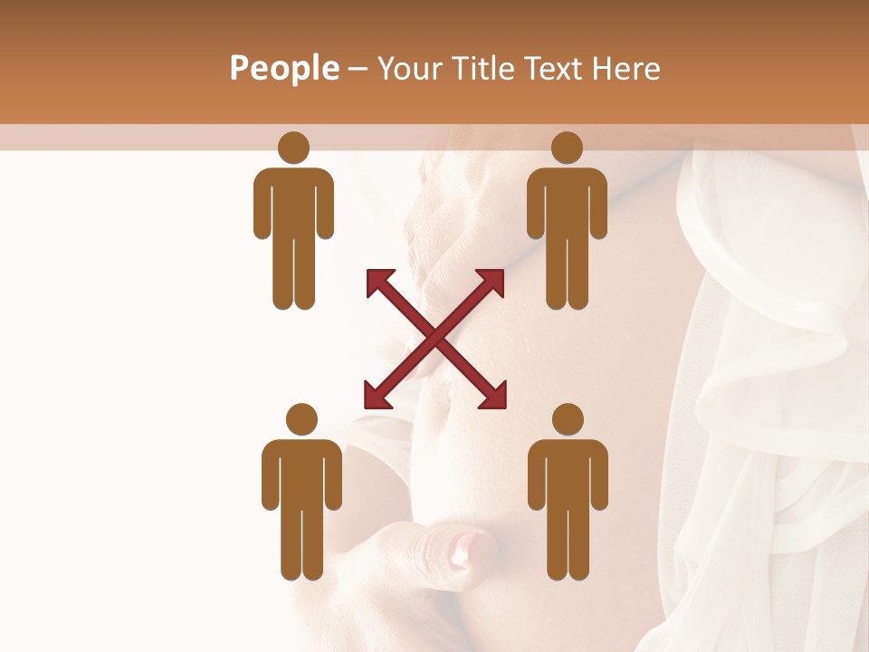 Happy Pregnant Expectant PowerPoint Template