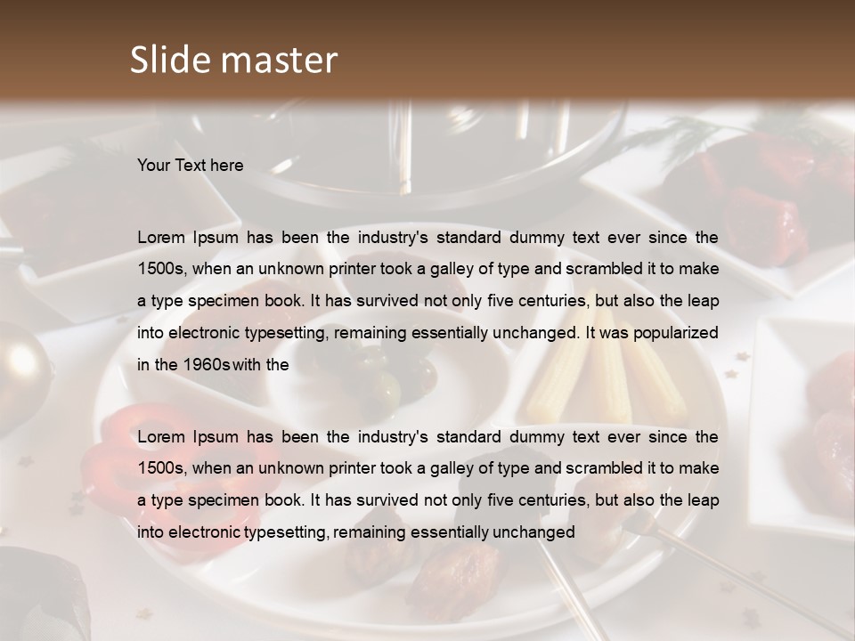 Olive Food Fermented PowerPoint Template