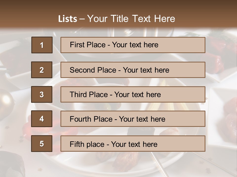 Olive Food Fermented PowerPoint Template