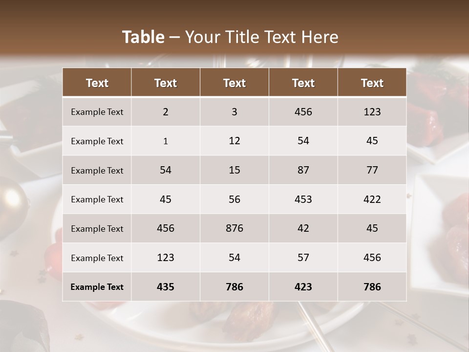 Olive Food Fermented PowerPoint Template
