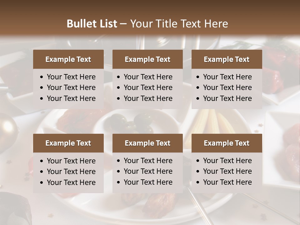 Olive Food Fermented PowerPoint Template