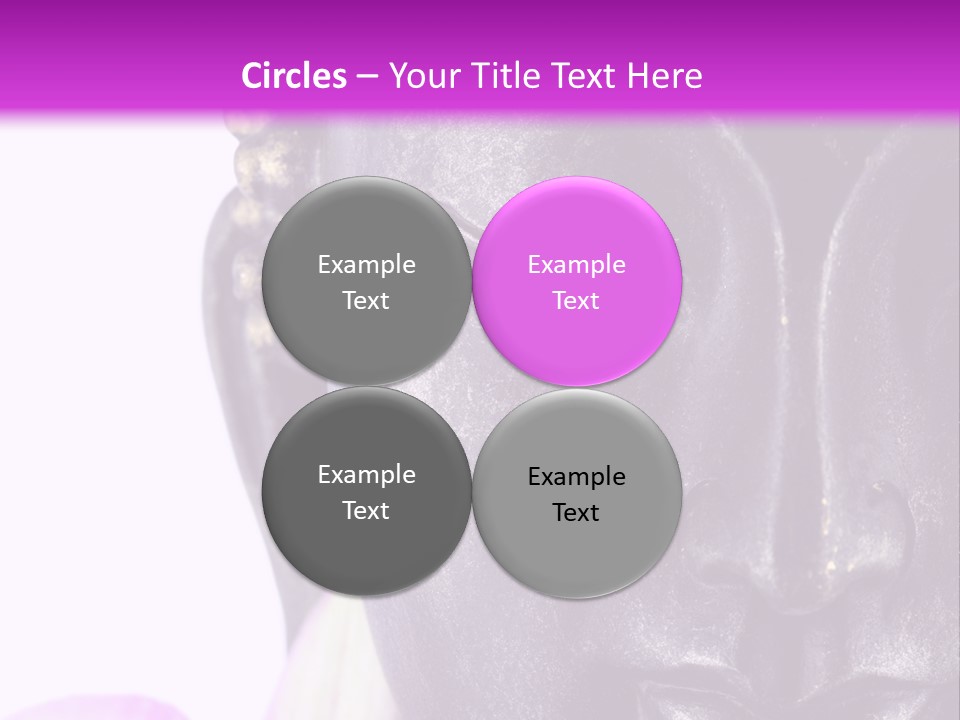 Flower Spirituality Golden PowerPoint Template